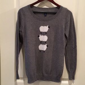 Old Navy grey sweater with sheep detail